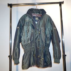 80’s Vintage Ski Jacket - Descente, Metallic Green, Great Condition 