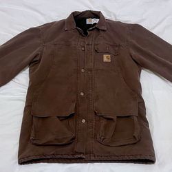 vintage, distressed Carhartt jacket - Large tall - brown - lined