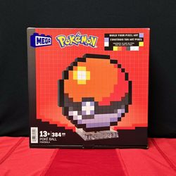 🔴Mega Bloks - Pokemon Classic Poke Ball, Pixel Art, 342 Piece Building Toy Set