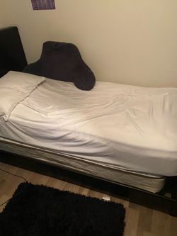 Twin Bed Frame with Mattress
