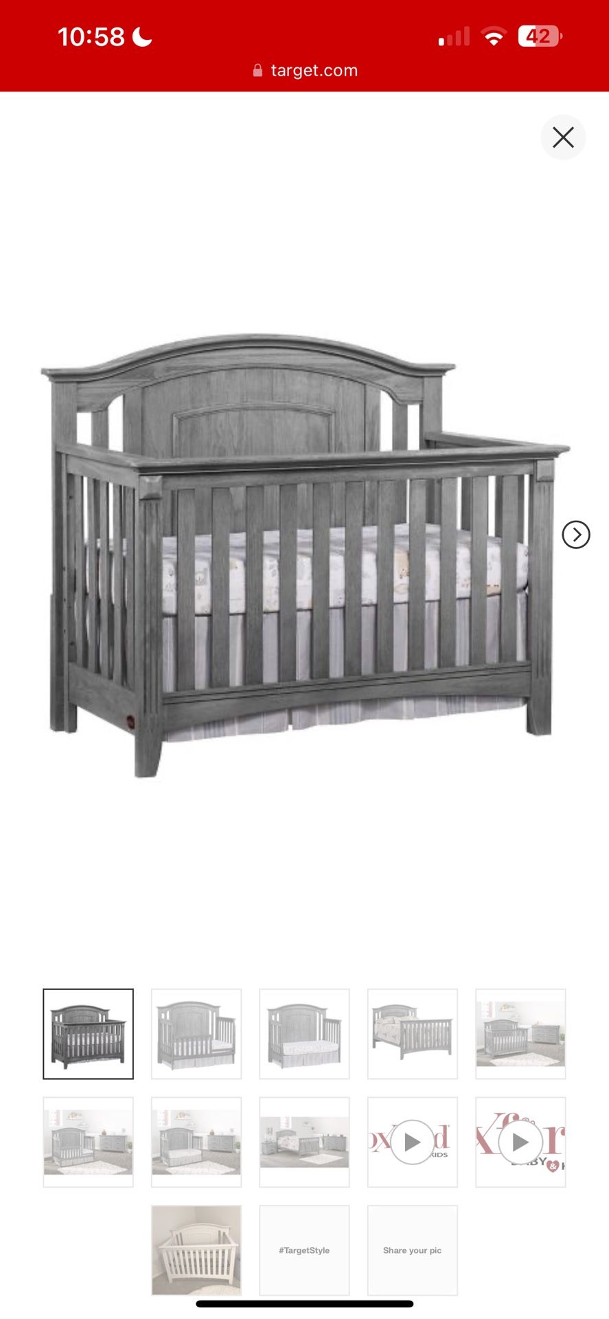Ozlo Baby 4 In 1 Crib