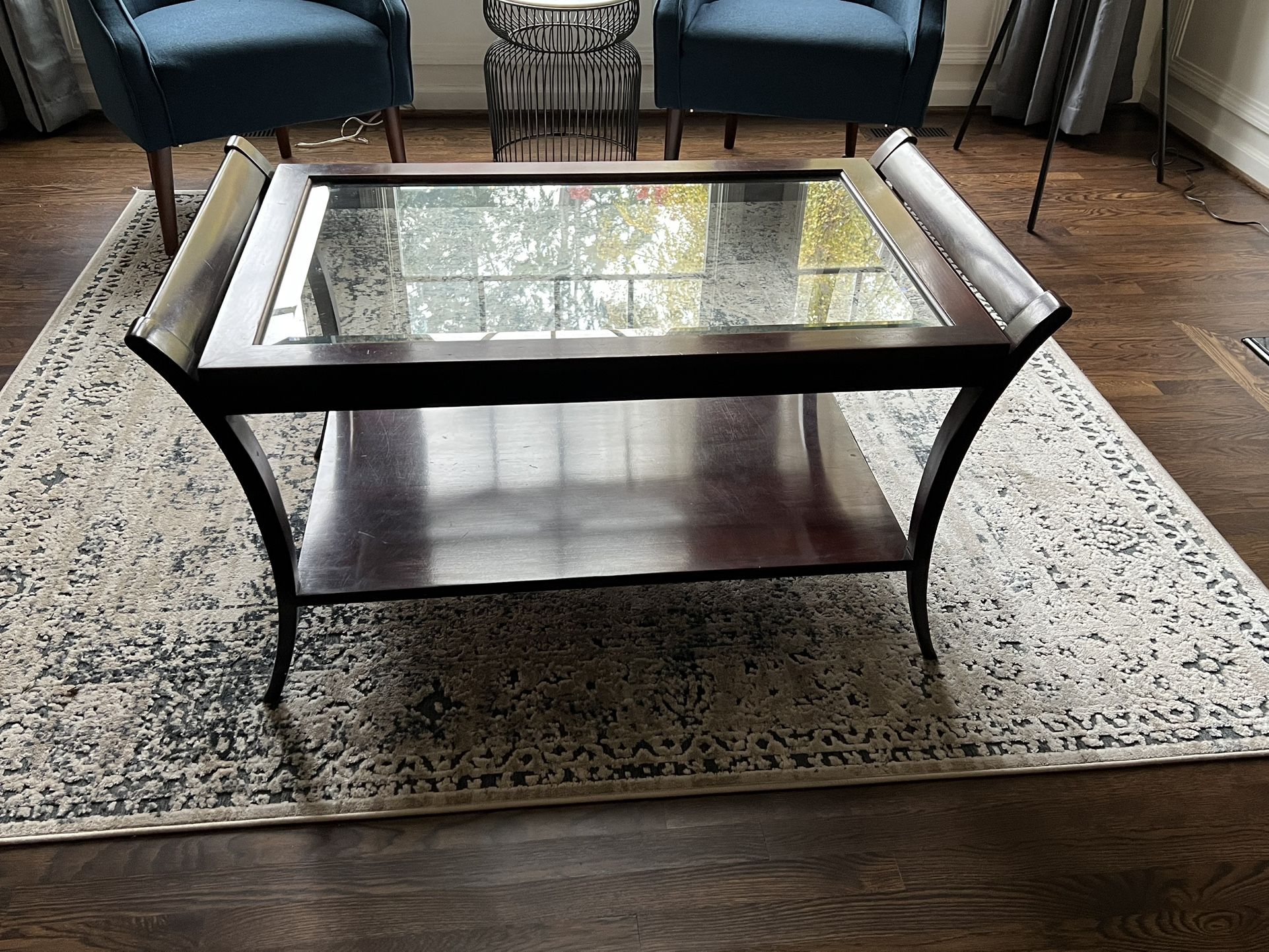 Unique Glass Top Coffee Table
