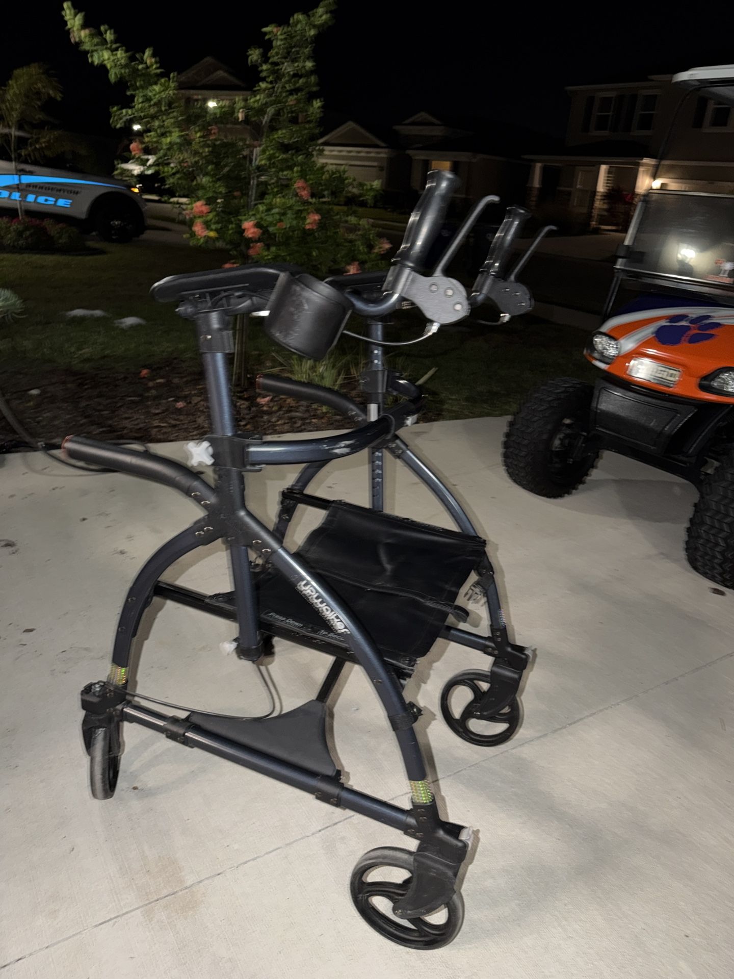 Upright Support Walker w/ Seat & Cupholder – Works Great