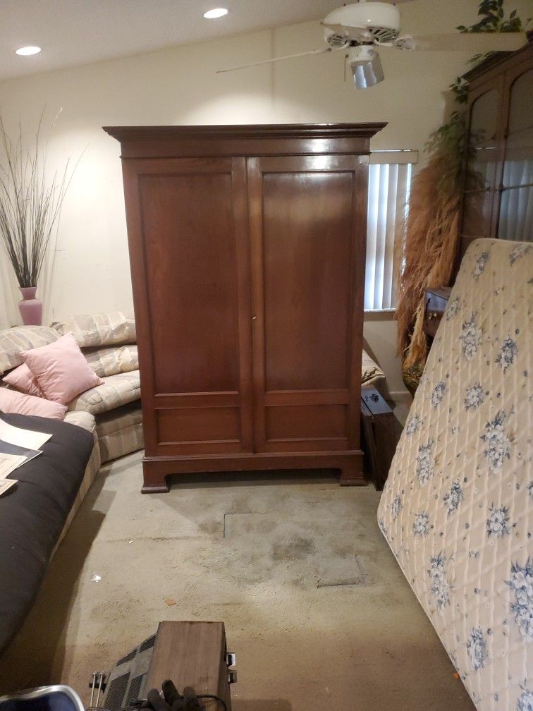 Antique Armoire  6 1/2 Ft Tall