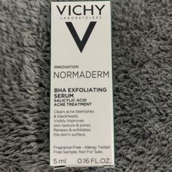 NEW VICHY NORMADERM BHA EXFOLIATING SERUM ACNE TREATMENT $5!