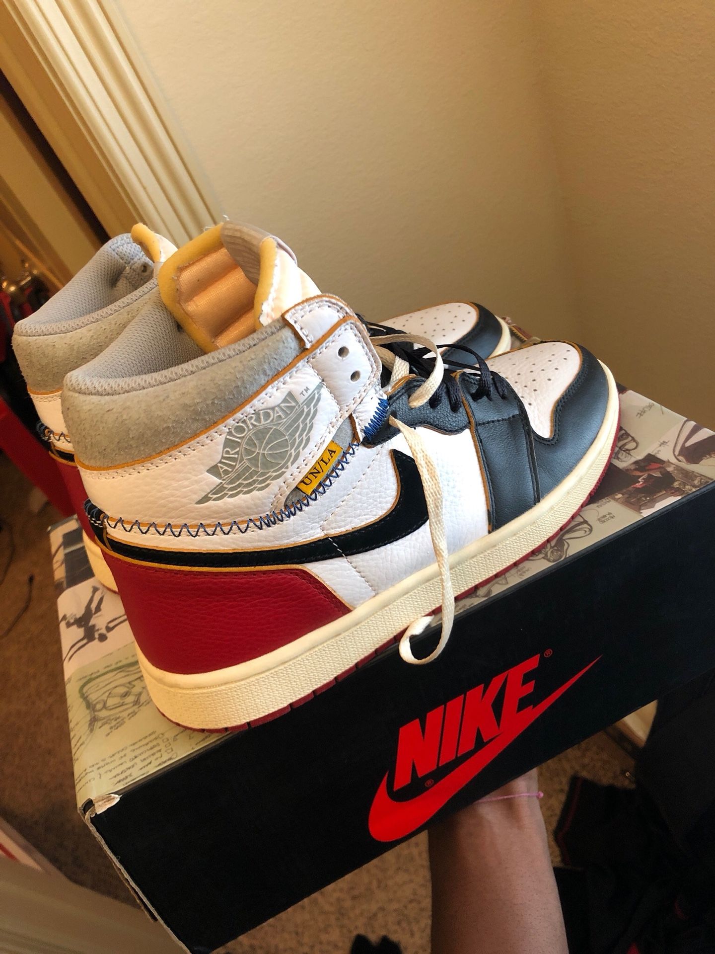 Jordan 1 Union Black Toe Sz 10