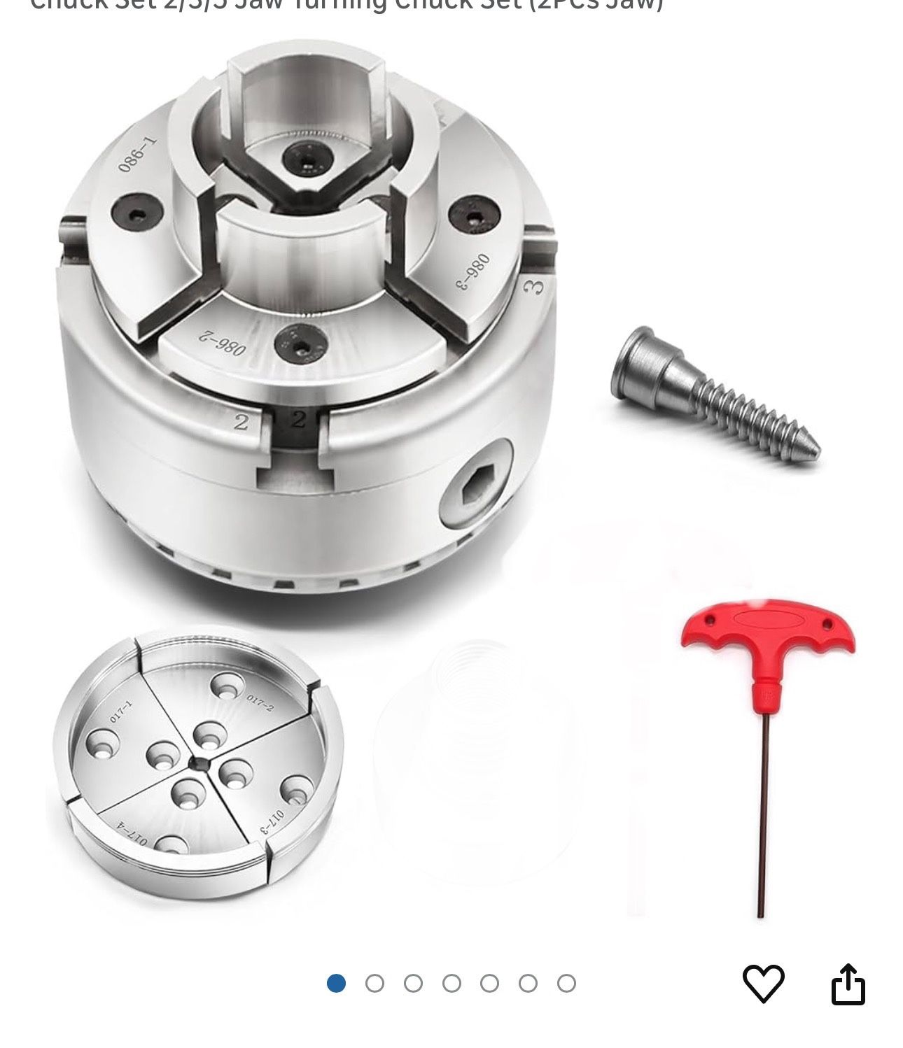 1" 8TPI 3-Jaw Lathe Chuck 4" - Quick-Change Design for Metalworking Machinery