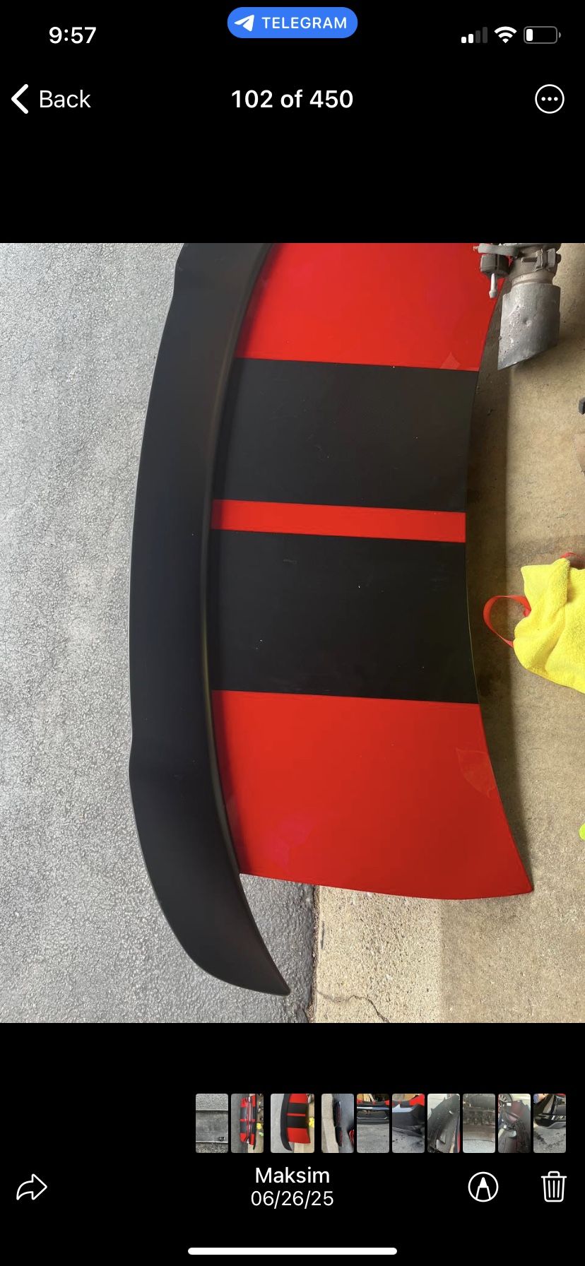 Dodge Charger  Trunk Red 2021 Scat Pack