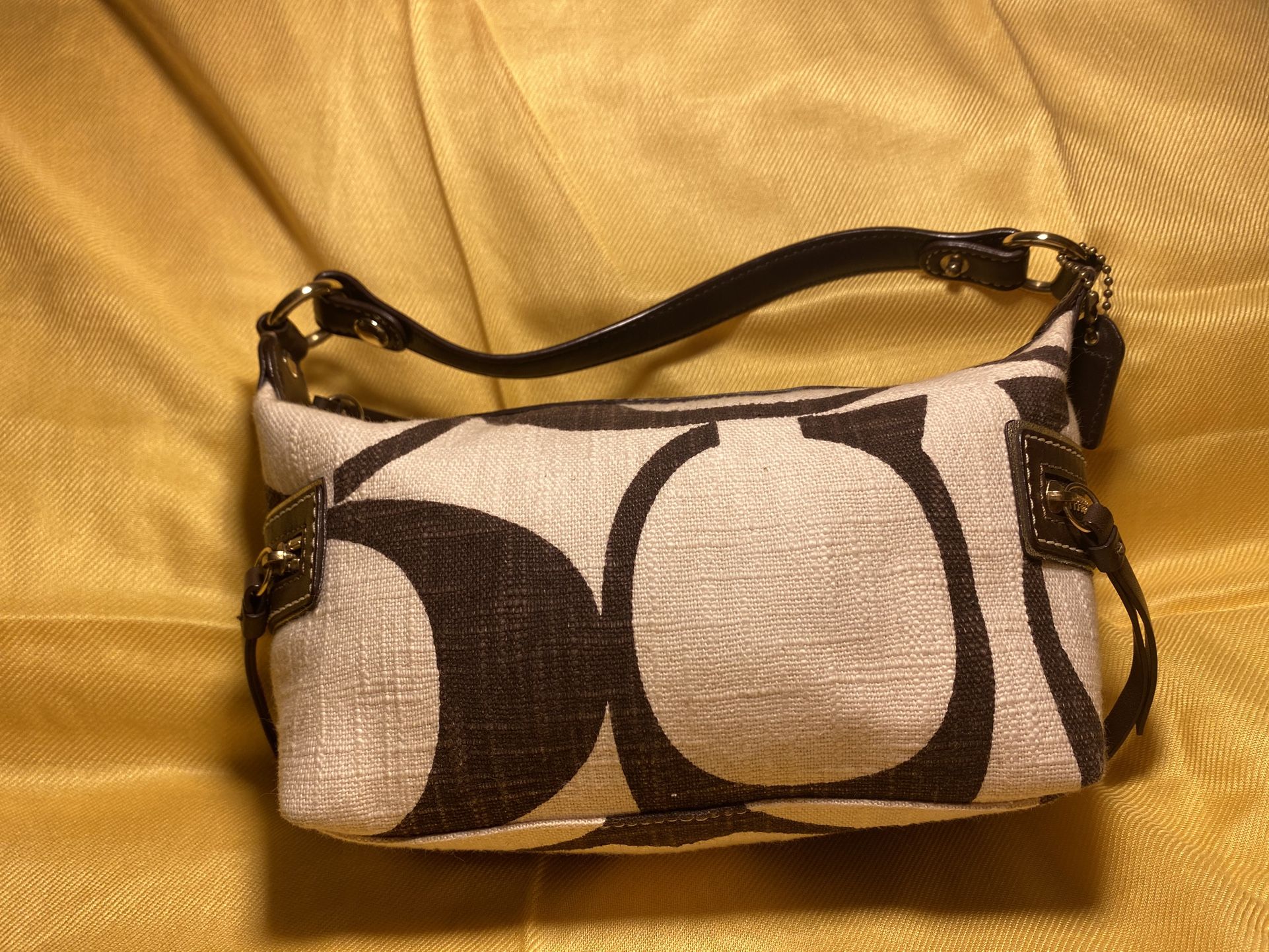 Coach Vintage Small Canvas Hobo Bag 