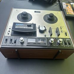 Akai 4400 Reel to Reel Tape Recorder Vintage Stereo Convert-A-Deck Japan Wood Case