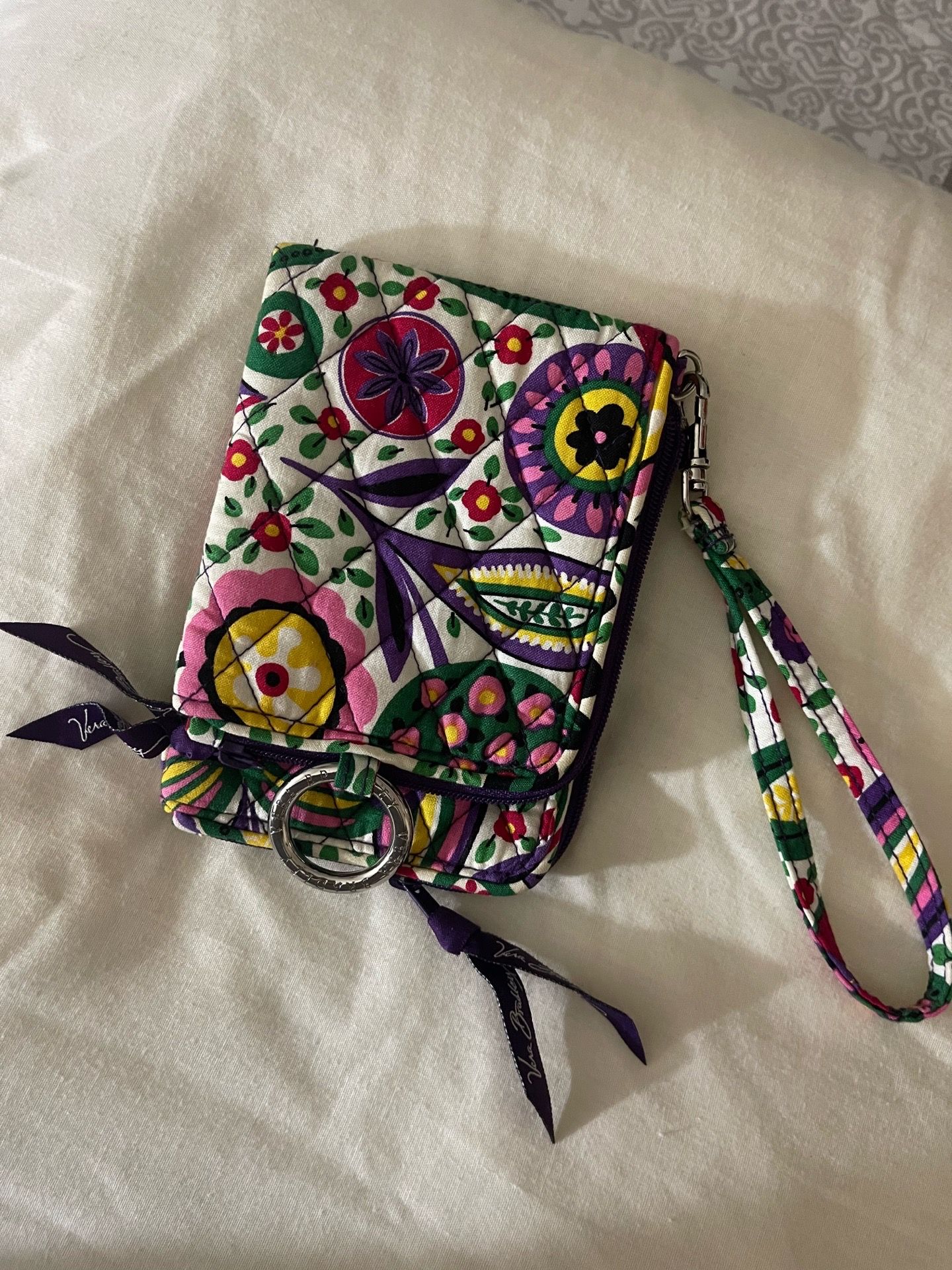 Vera Bradley Viva La Vera Double ID Wristlet, new