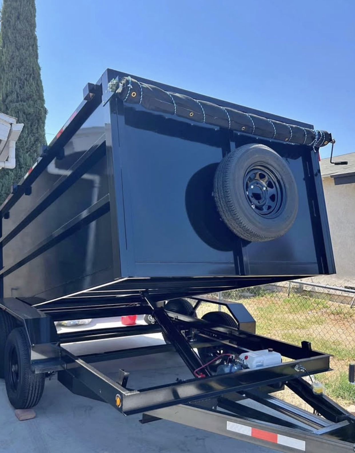 8x12x4 Smooth Finish Dump Trailer