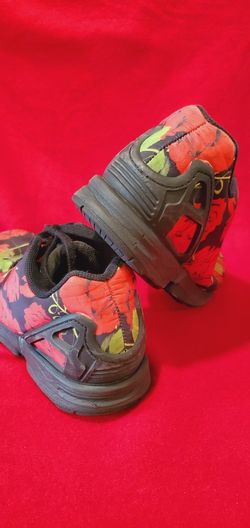 RoSy Rare Adidas Torsion ZX Flux 'Red Roses' Athletic Shoes