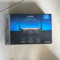 NETGEAR Nighthawk AX3000 4-Stream Dual-Band WiFi 6 Router RAX35 New