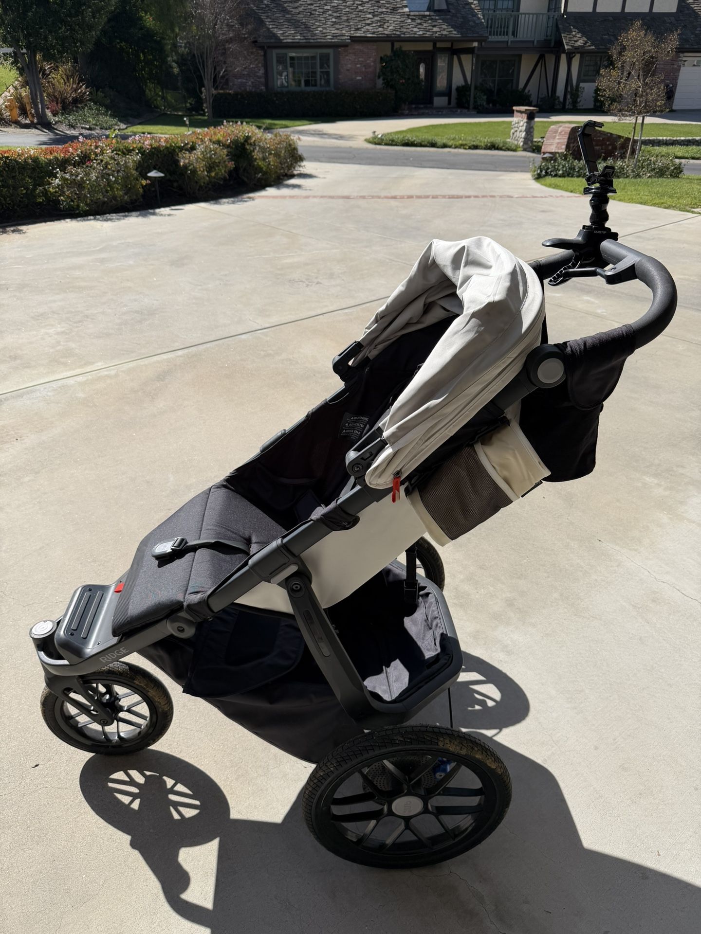 uppababy all-terrain ridge jogging strollers V2 Stroller - James (Charcoal Style__Fly Size:50R American Flag Football Helmet from pavements to park