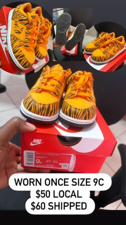 Tiger Stripe Nike Dunks 