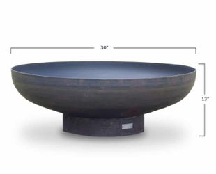 ELLIPTICAL STEEL FIRE PIT 30”