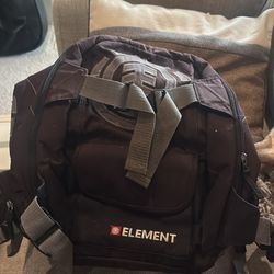 Element black backpack duffel bag