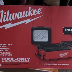 milwaukee PACKOUT flood light w/Usb charging