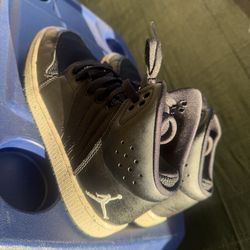 Nike Mens Jordan 1 Flight 4 PRM 838818-020 Black Basketball Shoes Sneakers Sz 5Y