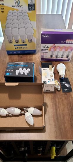 Variety Of Light Bulbs Wiz And LED