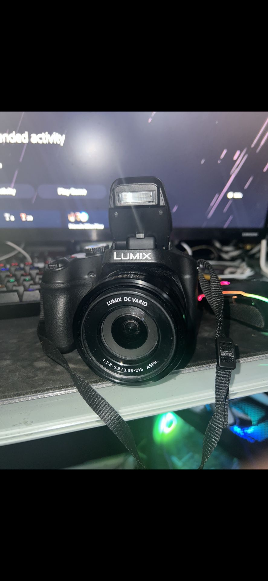 panasonic lumix 4k digital camera 18.1 megapixel video camera 60x zoom de vario 20-1200mm lens