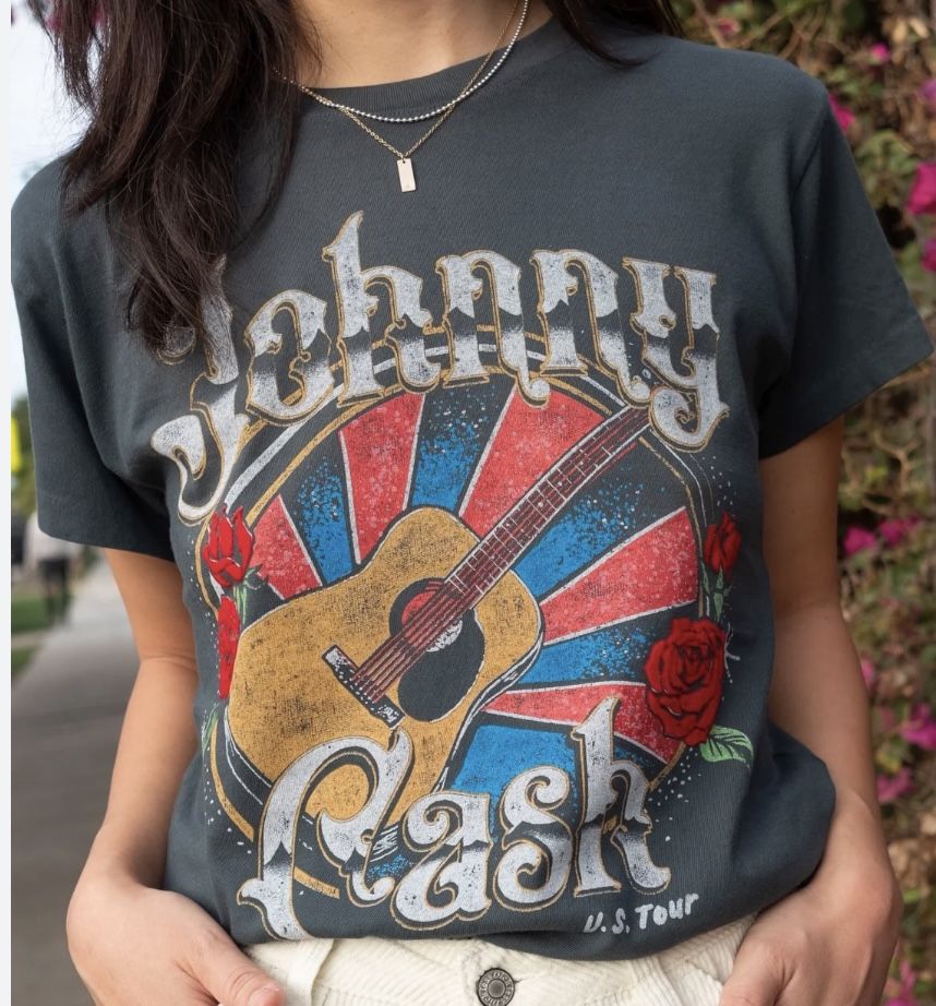 Daydreamer Johnny Cash Martin Guitar Tour Tee. Size L(pristine Condition)