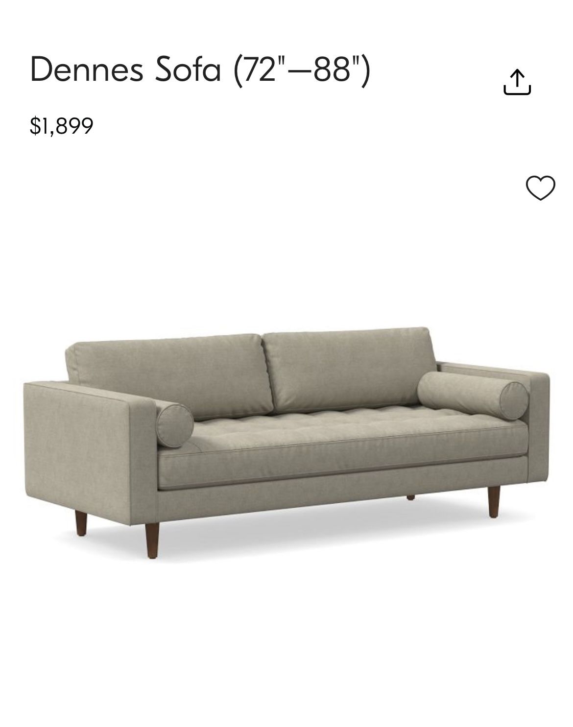 West Elm Mid-Century Dennes Sofa
