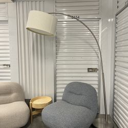 Silver Arc Floor Lamp