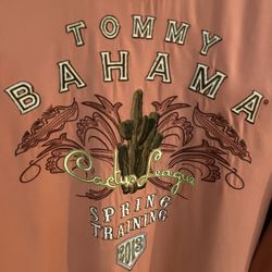 Tommy Bahama Shirt Mens 2XL Cactus League Spring Training 2013 Embroidered Silk