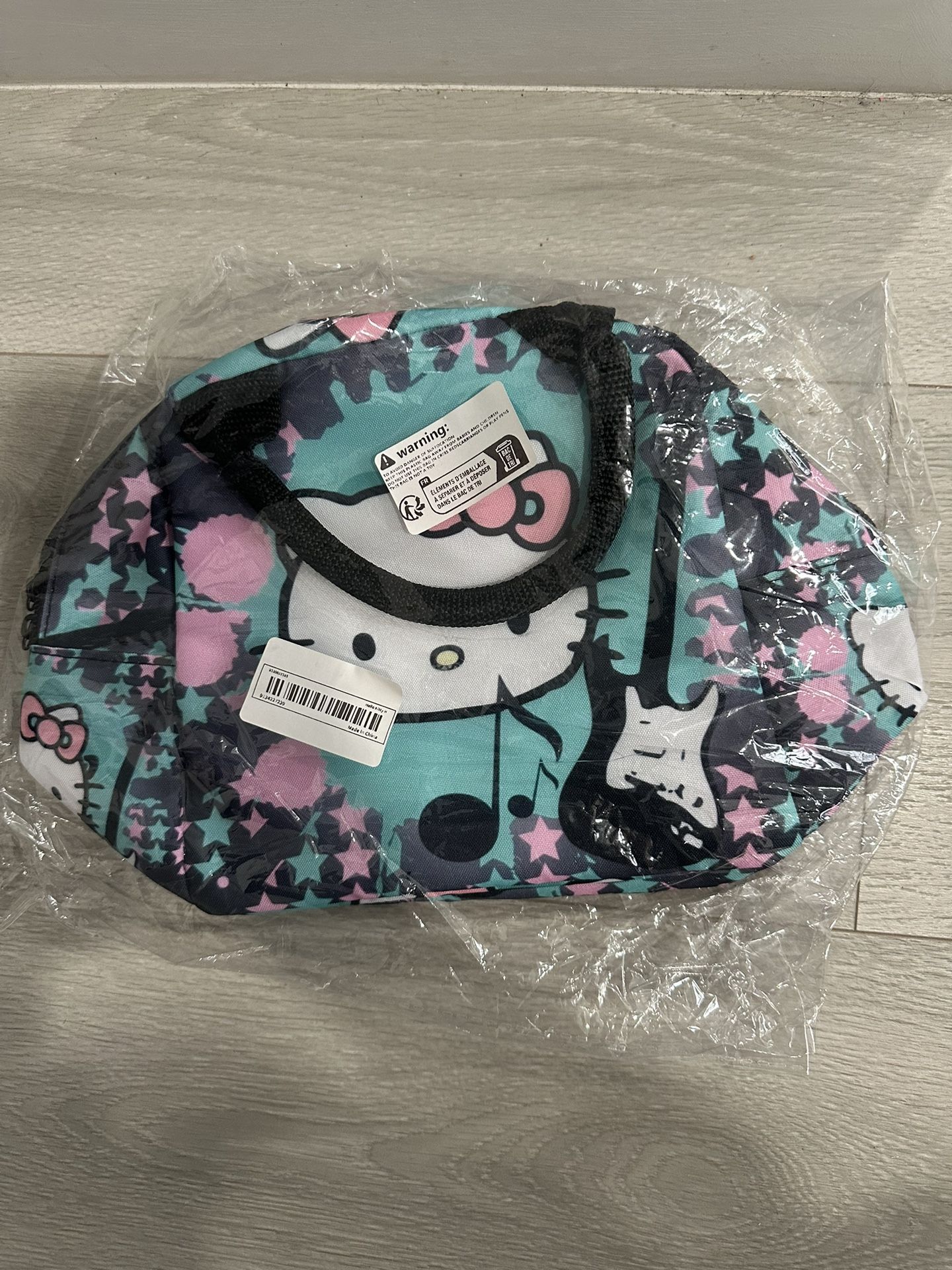 New Hello Kitty Lunch Bag Blue Pink
