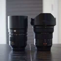 Panasonic Leica Lens Bundle: 8-18mm f/2.8-4.0 + 42.5mm f/1.2 Nocticron