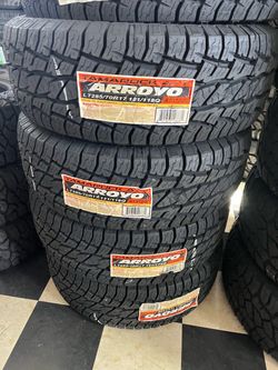 ✔️📲Lt285:70:17 Vendo set de Llantas Nuevas arroyo at