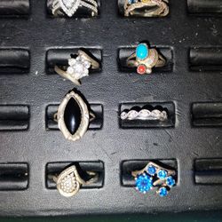 Sterling Silver Ring Collection 8 925 Signed Sterling