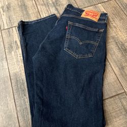 Levi's navy blue jeans 505