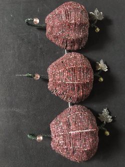 Decorative Apple Beaded Wall Hooks