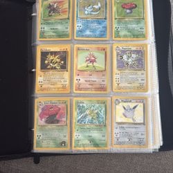 Bulk Binder Pokemon Cards Starter Set Holos, Base, Energy and trainer Cards. 