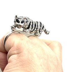 Bejeweled Tiger Ring