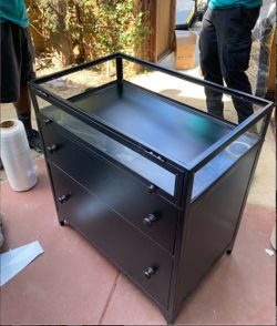 Set a two nightstands by four hands, shadowbox side tables