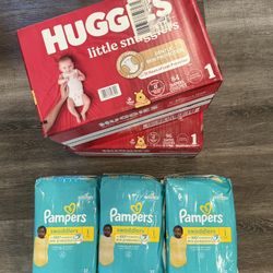 $60 For ALL size 1 diapers 