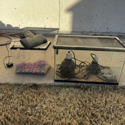 Bird Cage And Fish And Reptile Tank