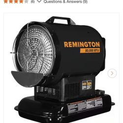 80,000 BTU Battery Operated Kerosene/Diesel Radiant Space Heater with Thermostat - Battery Not Included