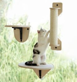 Cat Window Perches + Scratching post with suction