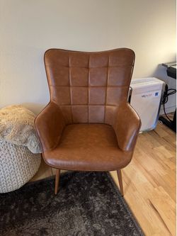 Mid Century Modern Brown Accent Chair - Like New