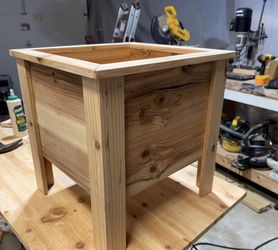 Handmade cedar planter boxes