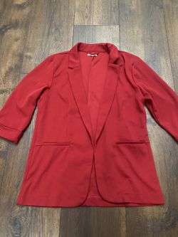 Womans Red Jacket Size Large By Maurice’s #8
