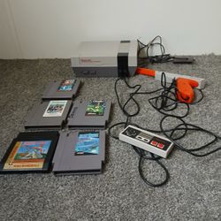 Original Nintendo with Games 