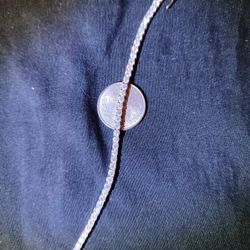 Tennis Bracelet 3mm 7" Sterling Silver Moissanite 