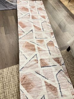 Modern Abstract Geometric 8x10 Area Rug – Washable & Non-Slip