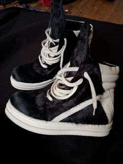 rick owen geobasket pony fur black